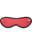 Rouge Leather Blindfold Eye Mask - Red
