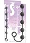 The 9`s - S Drops Silicone Anal Beads - Black