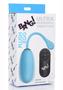 Bang! 28x Plush Silicone Rechargeable Egg With Remote Control - Blue